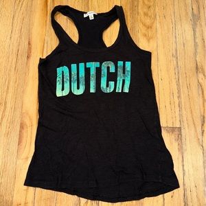 dutch bros razorback tank top